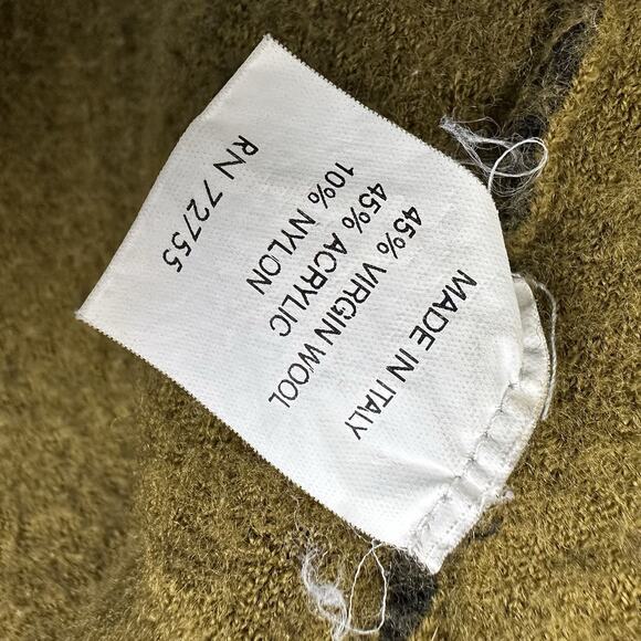 oriana italy green wool vest Size L - Picture 9 of 10